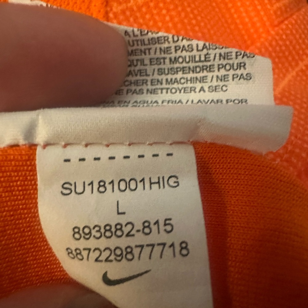 Nike KNVB Jersey Men’s Large Orange Soccer Netherlands Holland - Picture 4 of 5